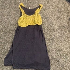 Free people knit long tank size small